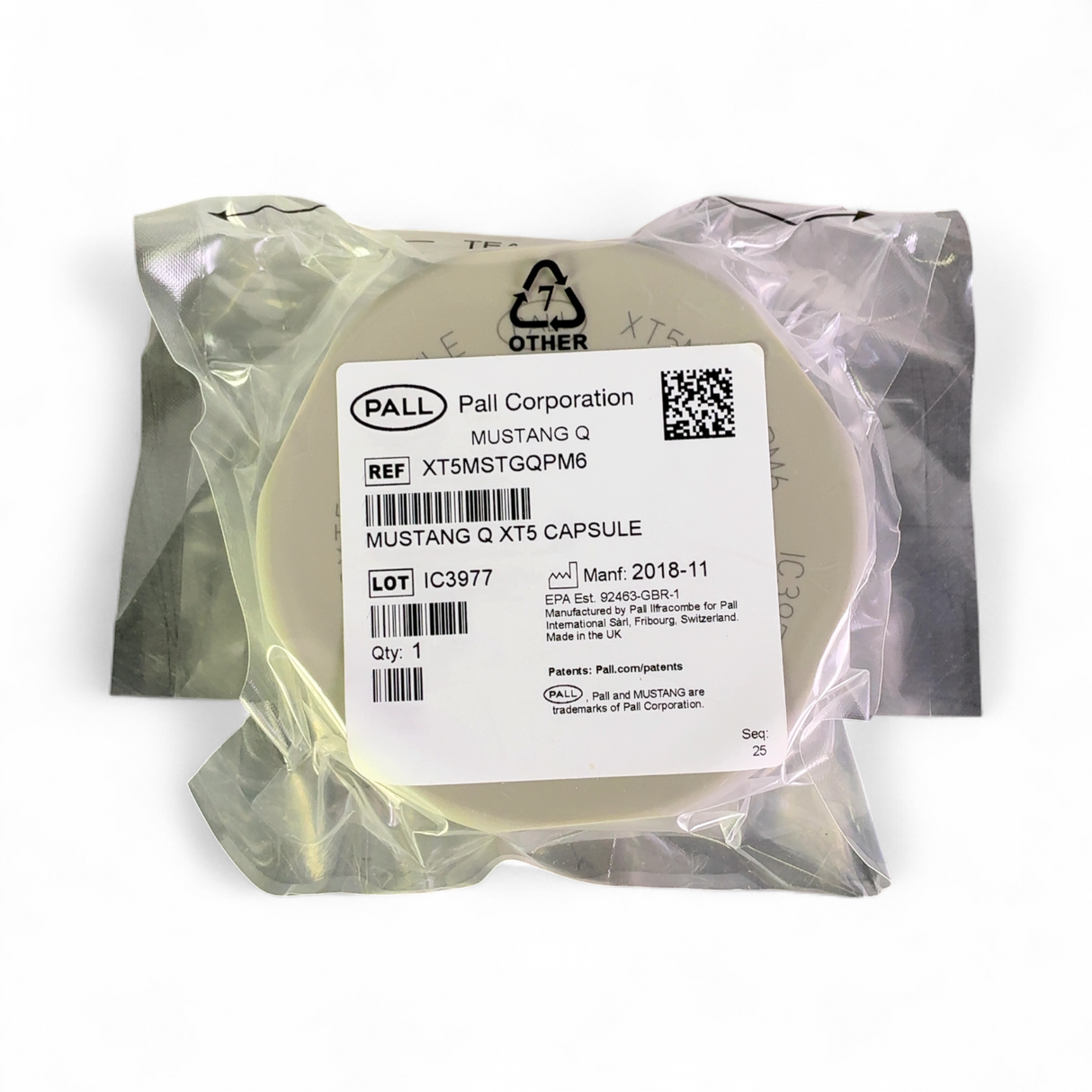 Pall Corporation XT5MSTGQPM6 Mustang Q XT5 Chromatography Capsule (Best Offer!) | Safe & Secure Shipping - Image 5