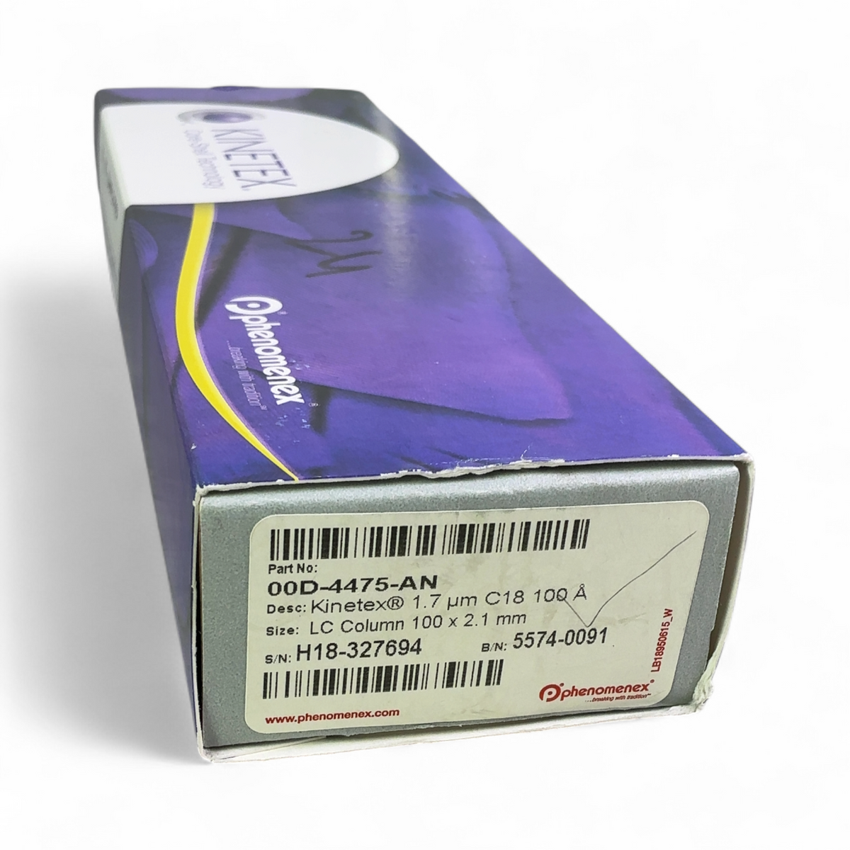 Phenomenex Kinetex 1.7µm C18 100Å, 100 x 2.1mm, LC Column 00D-4475-AN - Image 1