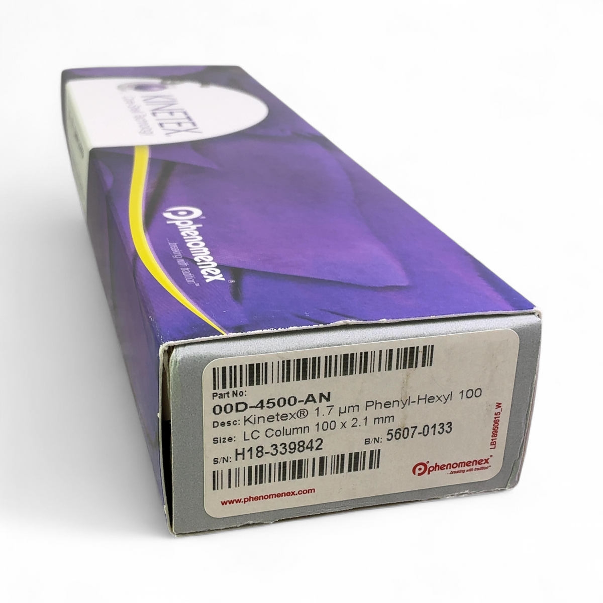 Phenomenex Kinetex 1.7µm Phenyl-Hexyl 100Å LC Column, 100 x 2.1 mm, 00D-4500-AN - Image 1