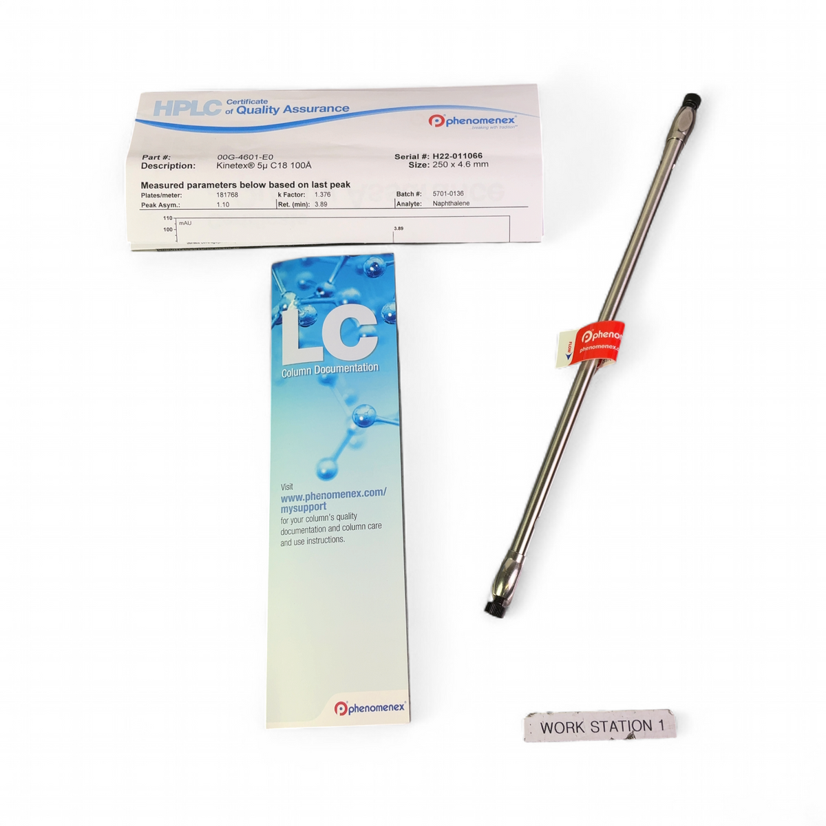 Phenomenex Kinetex 5µm C18 100Å LC Column, 250 x 4.6 mm, 00G-4601-E0 - Image 3