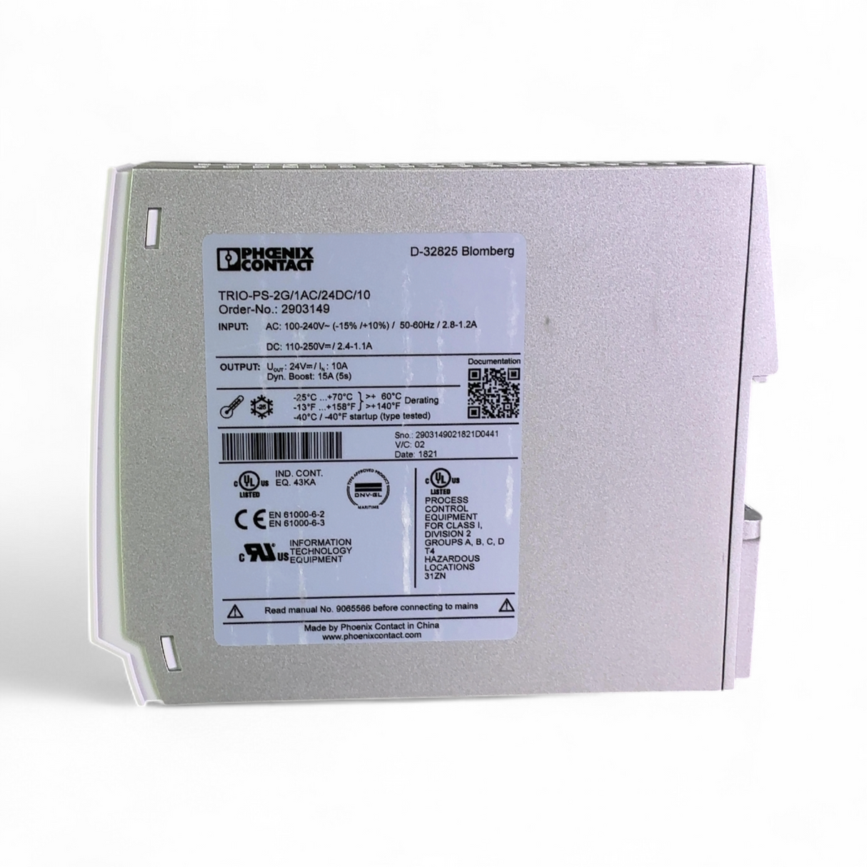 Phoenix Contact Trio Power Primary Power Supply 2903149 TRIO-PS-2G/1AC/24DC/10 | Safe & Secure Shipping - Image 5