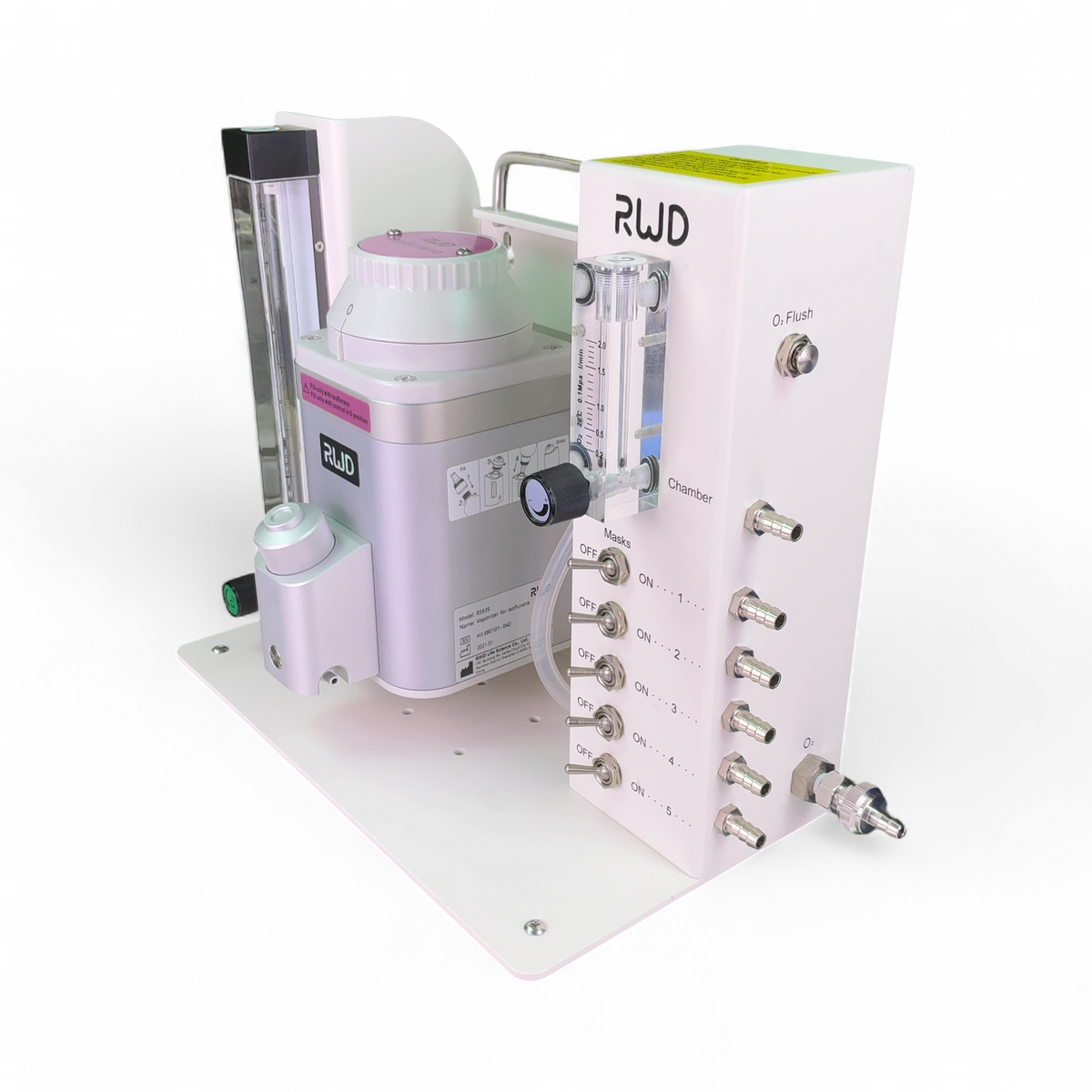 RWD Life Sciences Small Animal Anesthesia System R550IE w R583S Vaporizer & R510-30 Air Pump | Mr. Scientific - Image 3