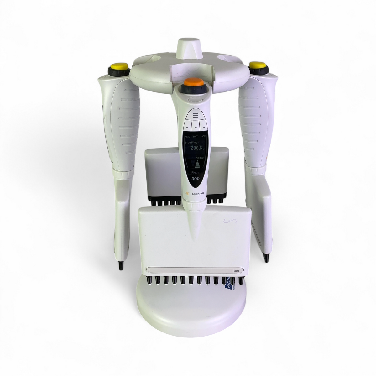 Sartorius BioHit Picus Electronic Pipette Lot w Carousel; P1200, P300, P120 | Order Direct and Save - Image 2