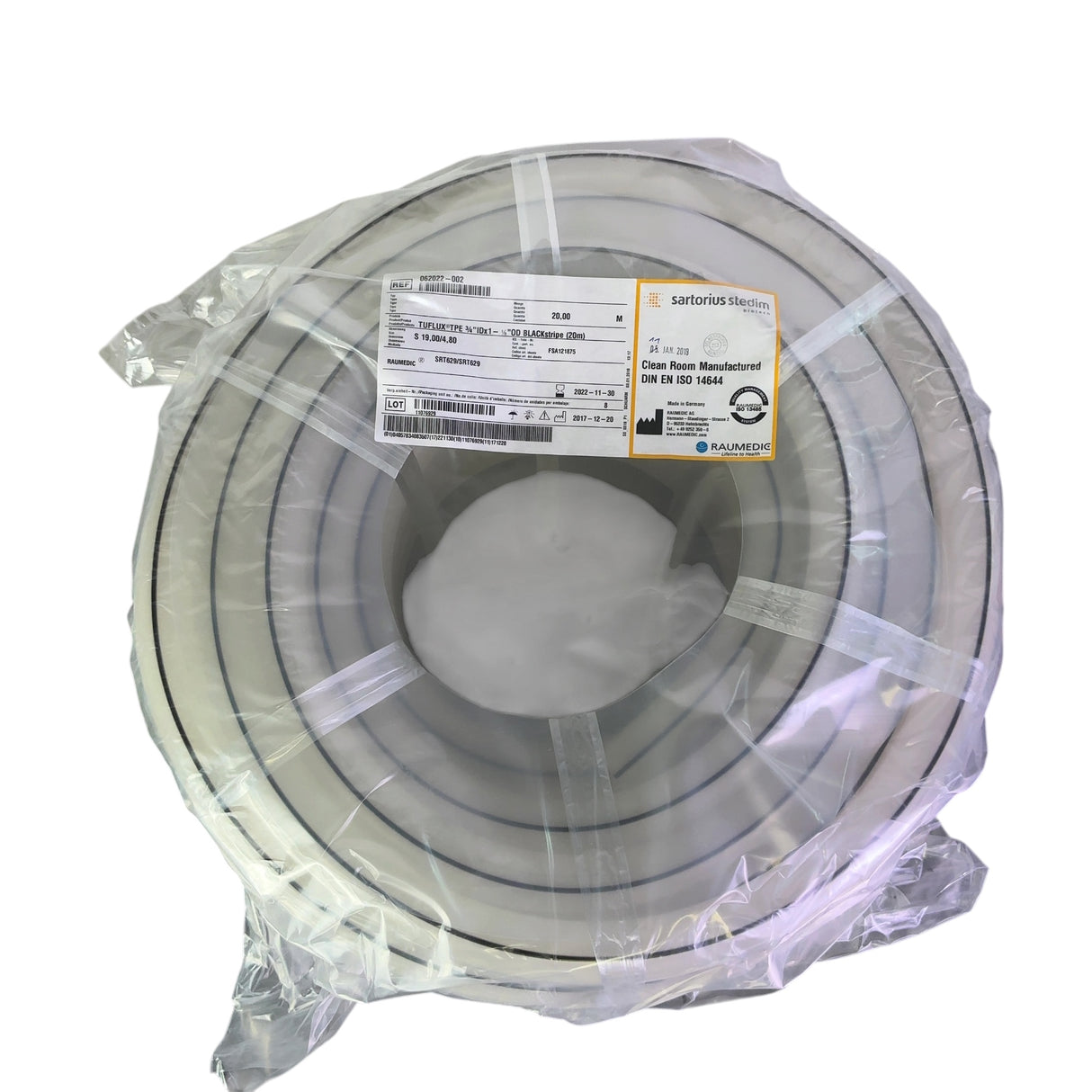 Sartorius Stedim Biotech TUFLUX Highly Resistant TPE Tubing ¾"IDx1-⅛"OD BLACKstripe (20m) | Ships Fast from Mr. Scientific - Image 6