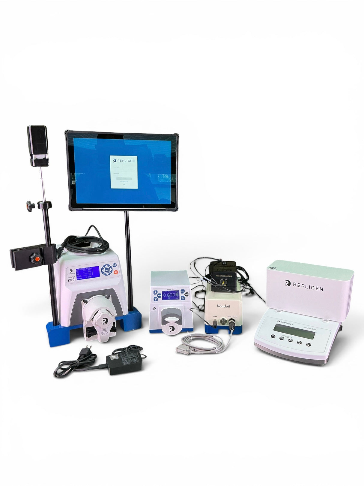 Spectrum Labs Repligen KrosFlo KR2i TFF System w Pumps, Konduit, Scale, Photometer - See Desc | Mr. Scientific - Image 1