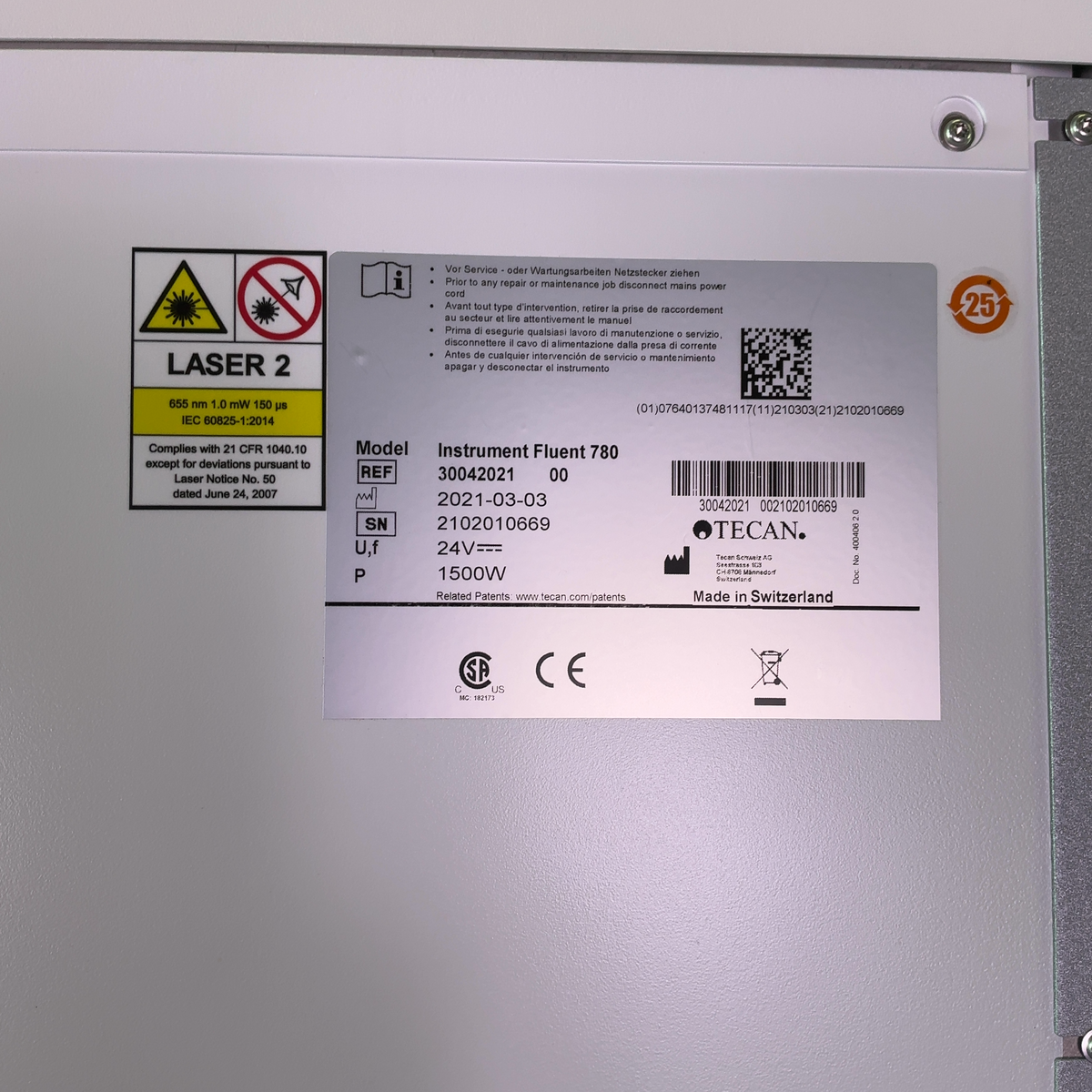 Tecan Instrument Fluent 780 Automatic Robotic Liquid Handler 30042504 (BO!) | Mr. Scientific - Image 21