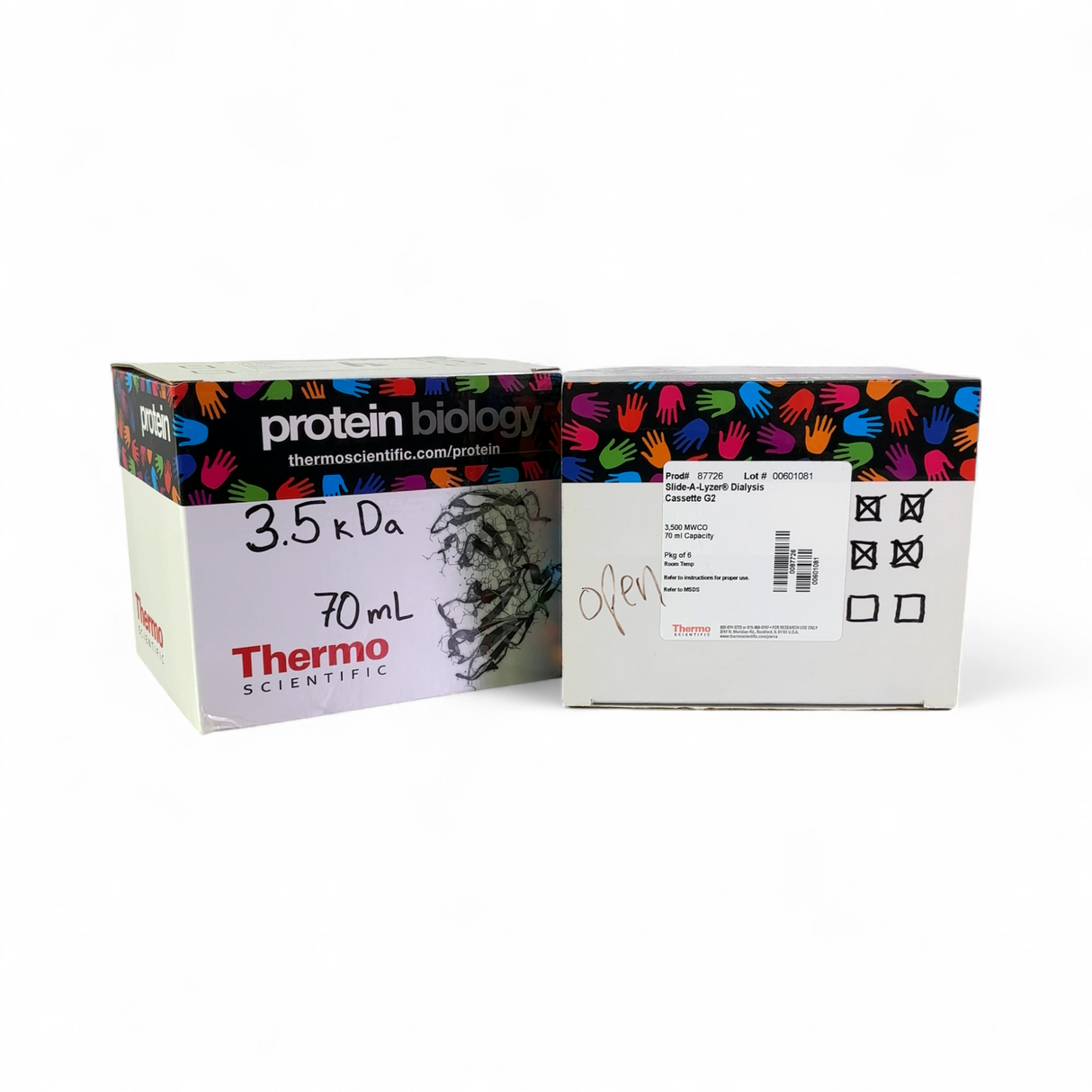 Thermo Scientific 87726 Slide-A-Lyzer Dialysis Cassette Lot 70mL 3,500 MWCO | Safe & Secure Shipping - Image 1