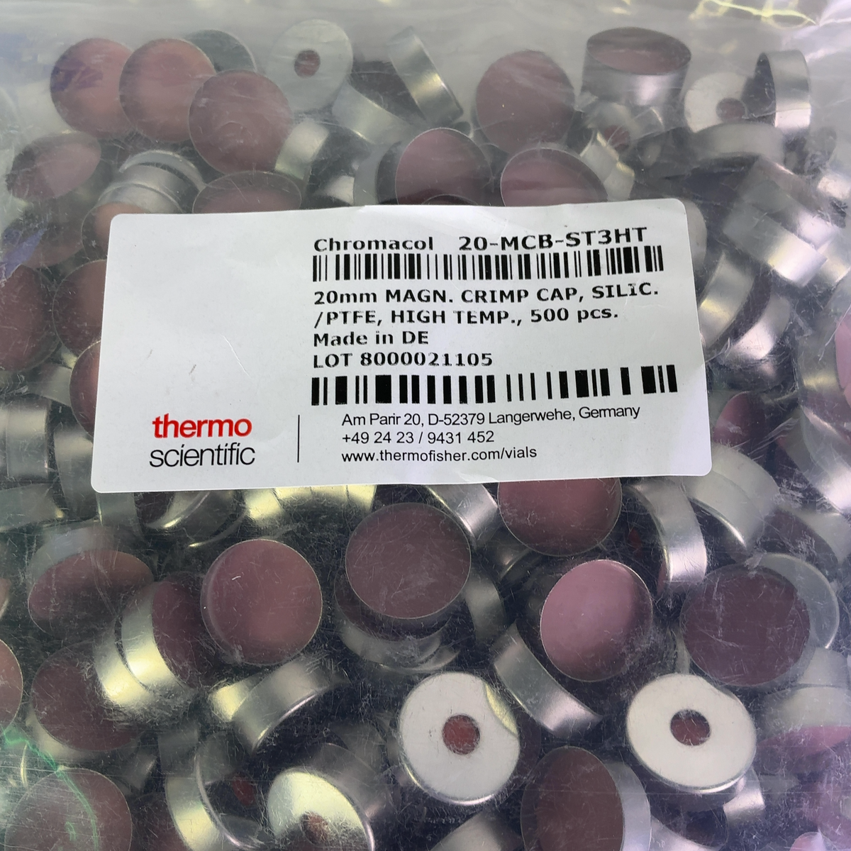 Thermo Scientific Assorted Crimp Caps w Septum 20-MCB-ST3HT, 20-MCB-ST3, 60180-513, C4020-36, 60180-514 - Image 4