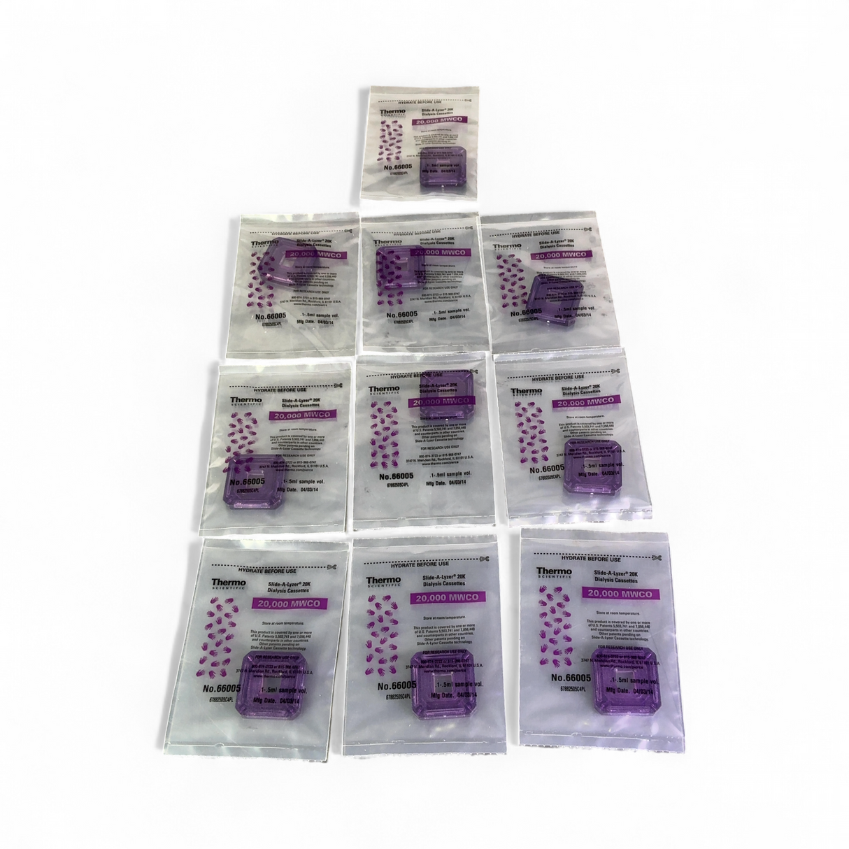 Thermo Scientific Slide-A-Lyzer Dialysis Cassette Mixed Lot EXPIRED | Order Direct and Save - Image 5