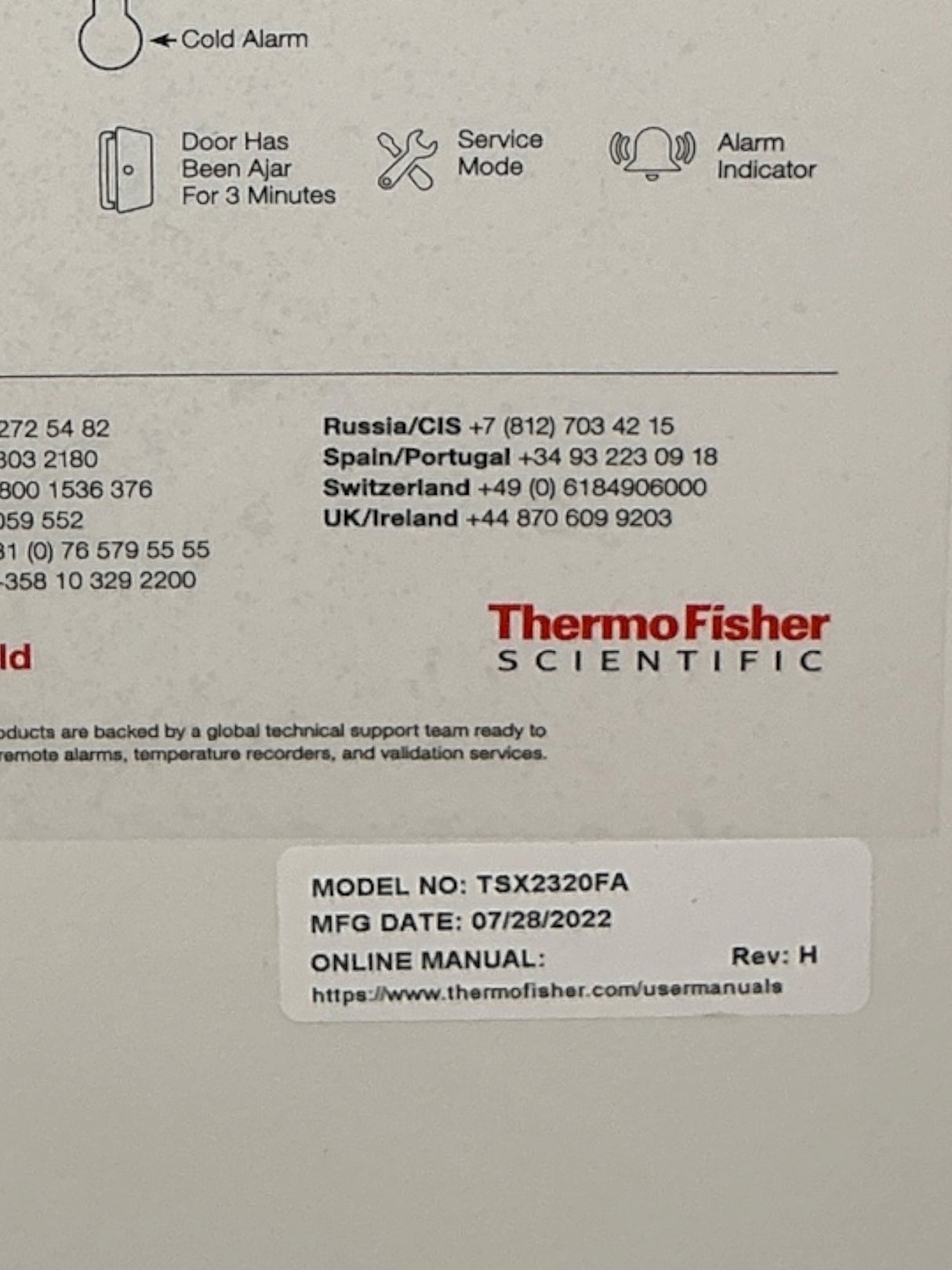 Thermo Scientific TSX Series High Performance Laboratory Freezer TSX2320FA (Best Offer!) | Ships Fast from Mr. Scientific - Image 11