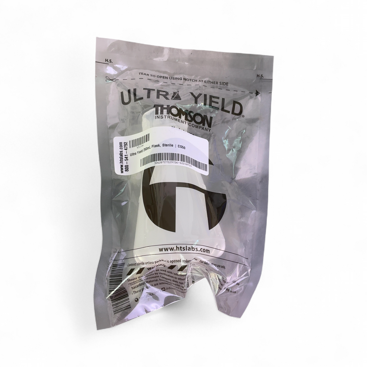 Thomson HTSLabs Ultra Yield 250mL Sterile Graduated Cell Culture Shaker Flasks - 50/cs | Ships Fast from Mr. Scientific - Image 3
