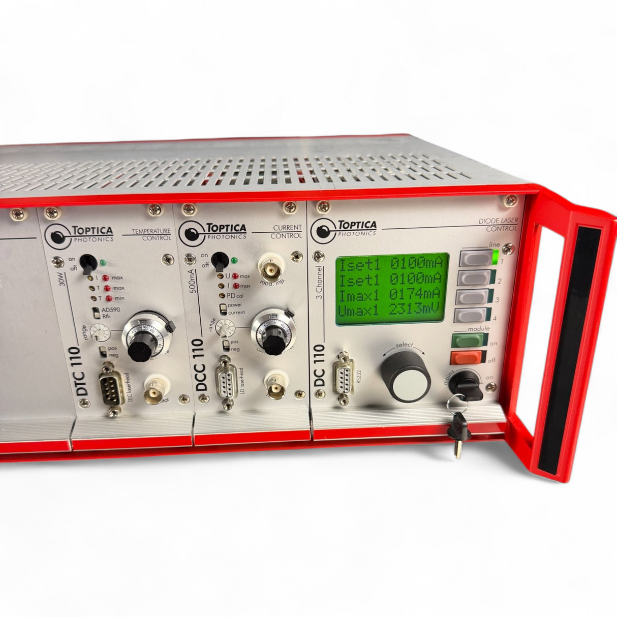 Toptica DC110 19" Diode Laser Controller w/ SC110 DTC110 DCC110 Modules - Image 7
