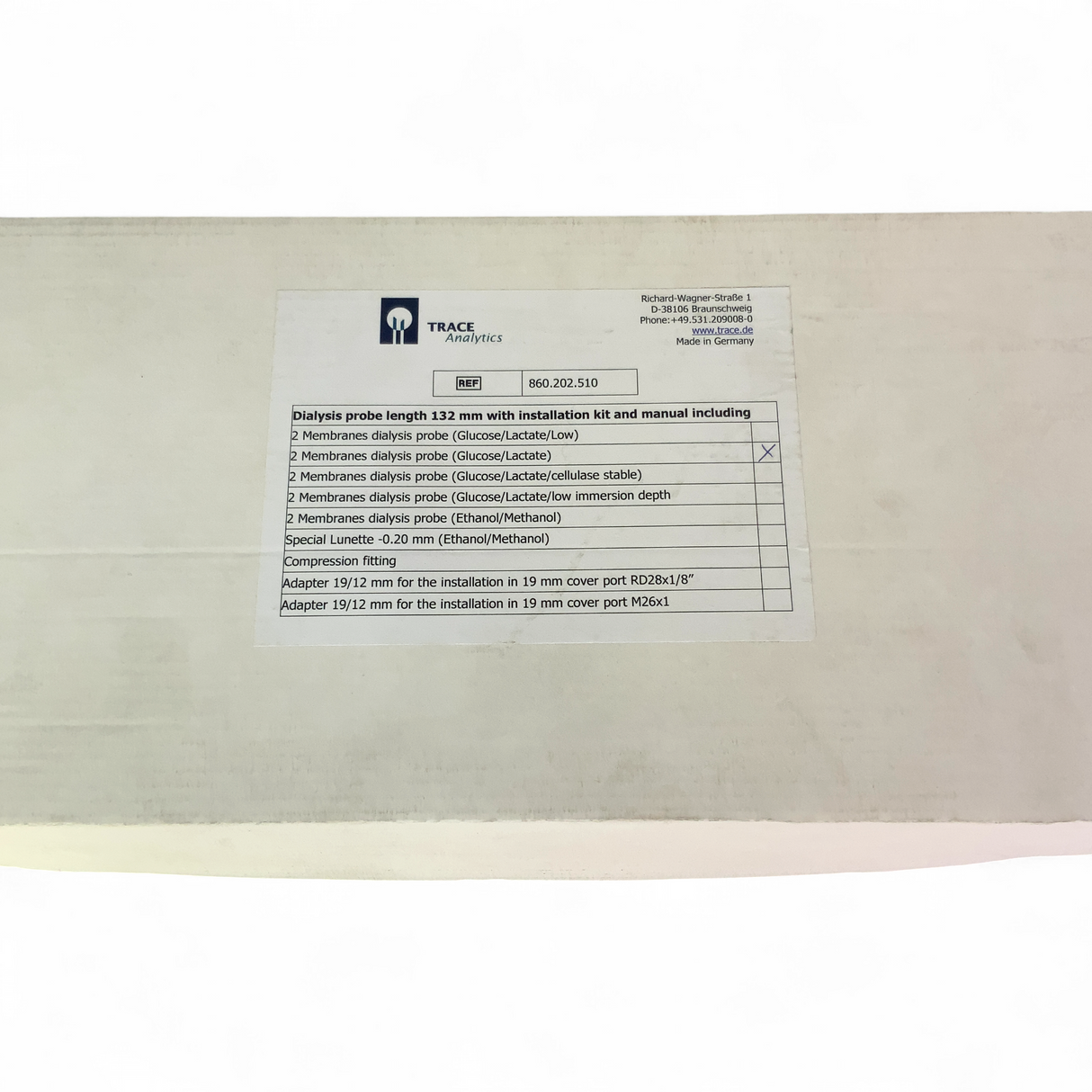 TRACE Analytics Dialysis Probe 860.202.510 Kit NEW Open Box (Best Offer!) | Safe & Secure Shipping - Image 15