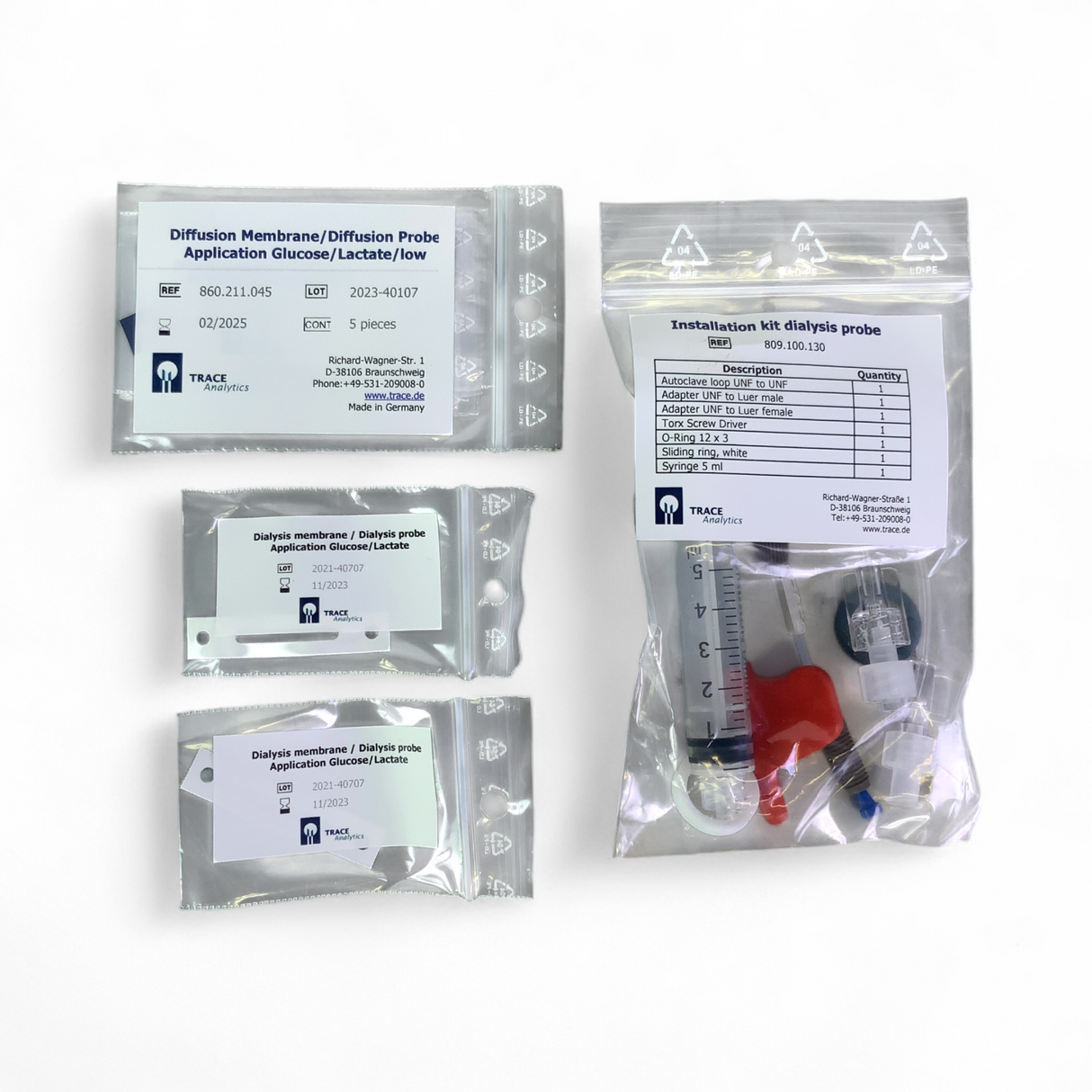 TRACE Analytics Dialysis Probe 860.202.510 Kit NEW Open Box (Best Offer!) | Safe & Secure Shipping - Image 4