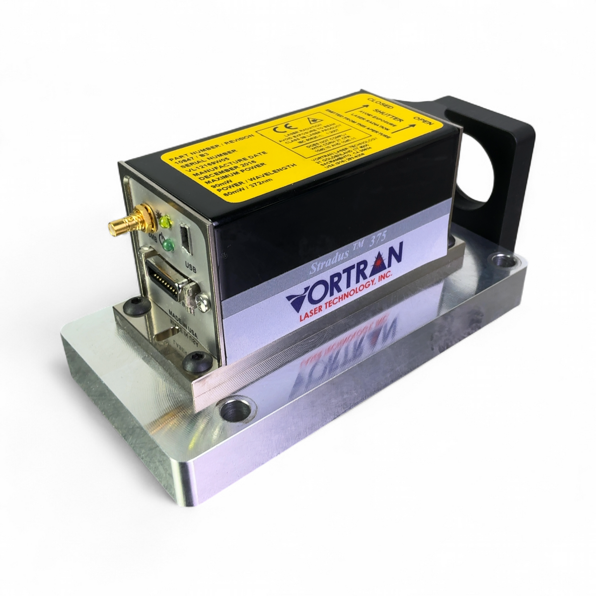 Vortran Laser Technology Stradus 375, 372nm Laser Diode Module 10847 B3 - Tested - Image 10