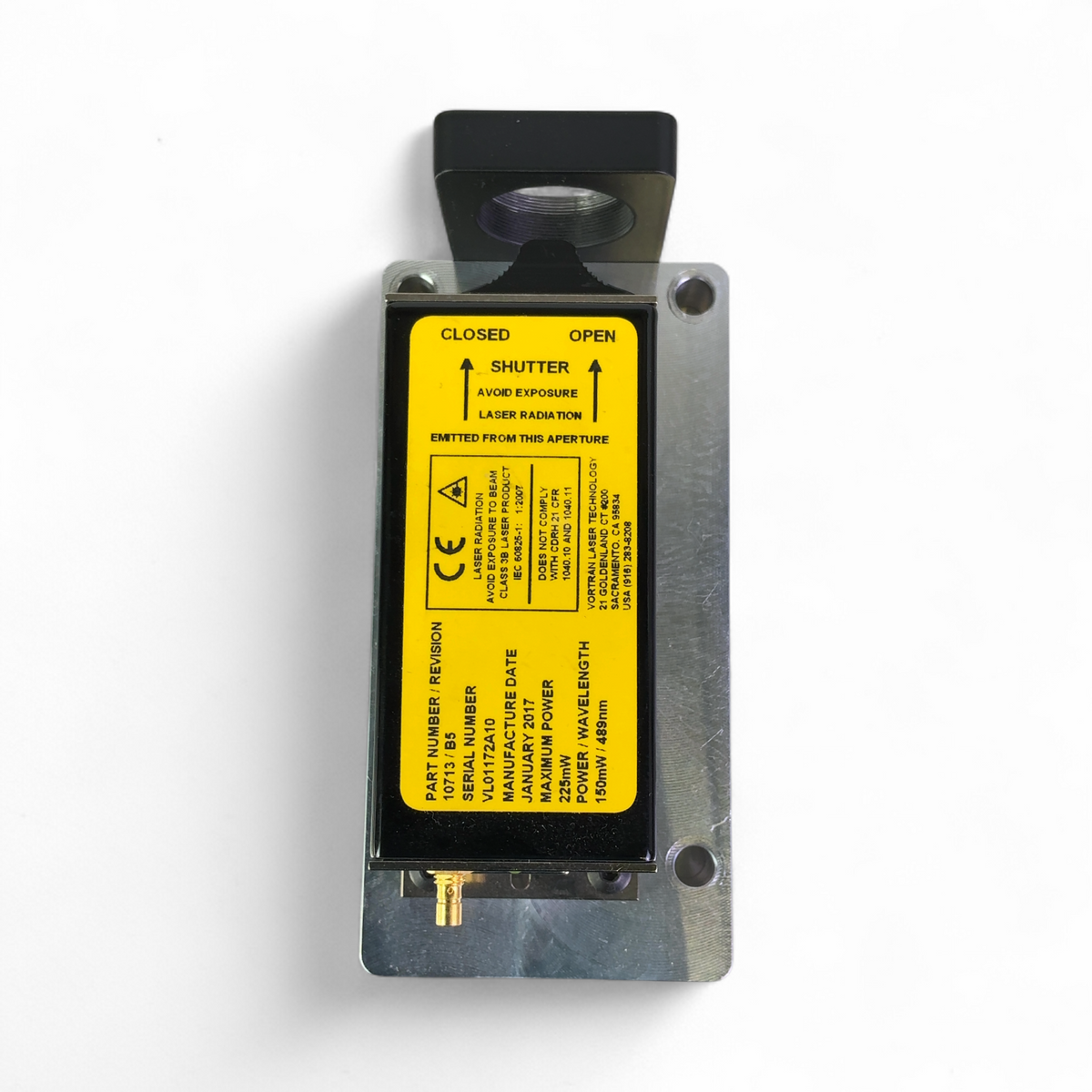 Vortran Laser Technology Stradus 488, 489nm Laser Diode Module 10713/B5 - Tested - Image 10