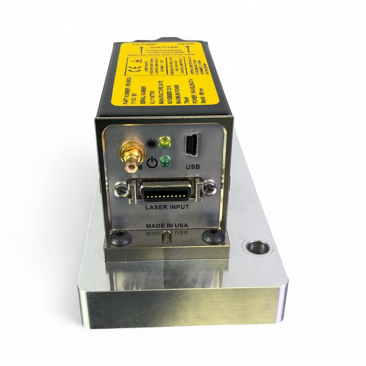 Vortran Laser Technology Stradus 561, 561nm Laser Diode Module 11103/B1 - Tested - Image 9