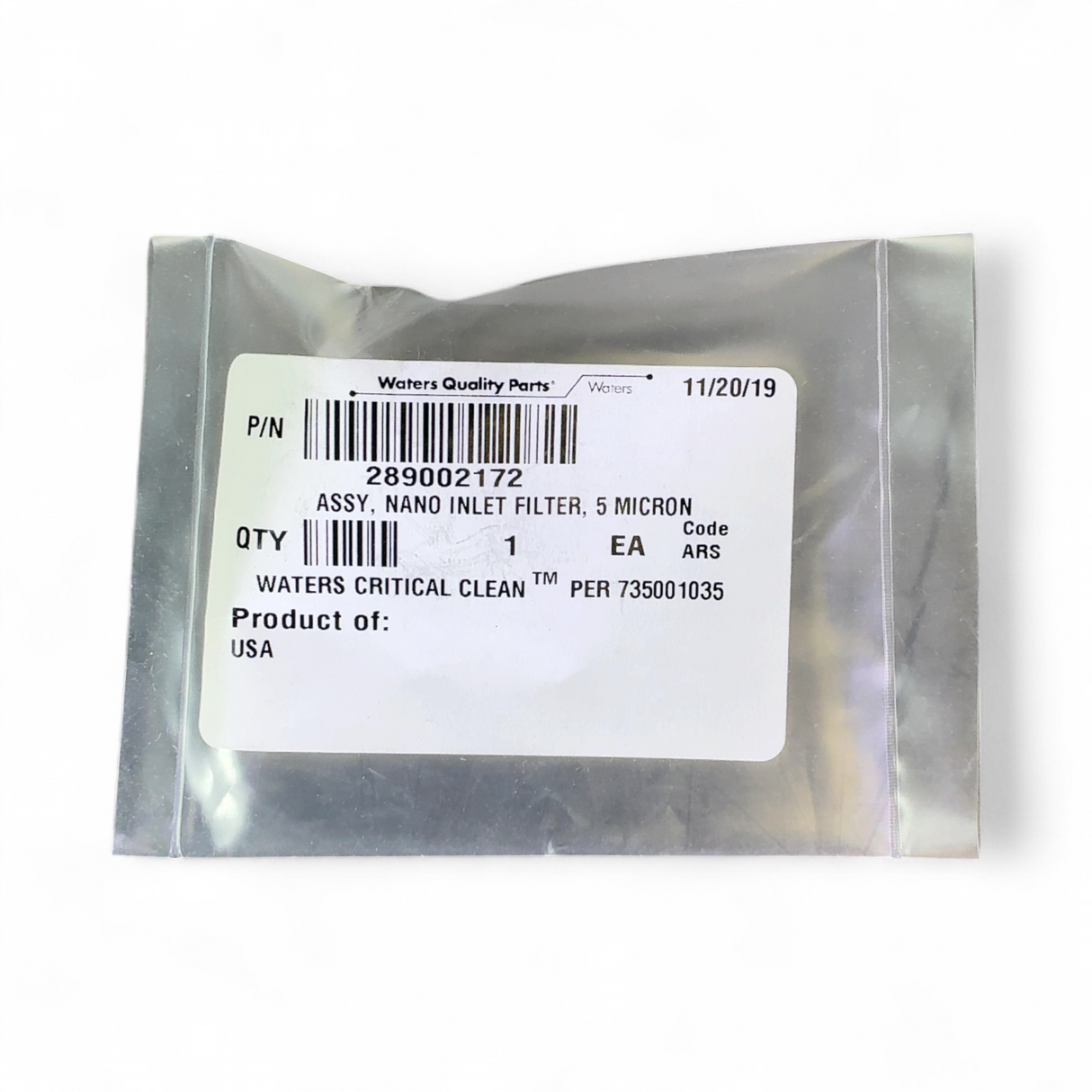 Waters nanoACQUITY Nano Inlet Filter 5 Micron Assembly Lot of 3 289002172 | Order Direct and Save - Image 2