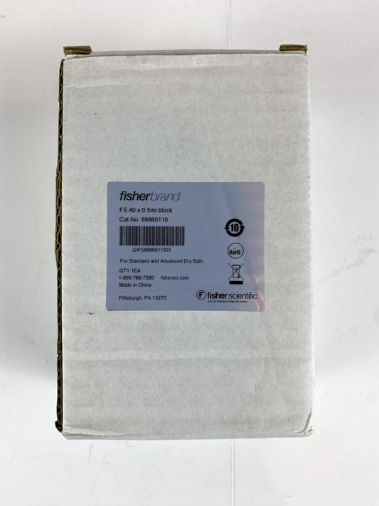 Fisherbrand FS 40 x 0.5mL Dry Bath Block – Cat No. 88860110 (New in Box)