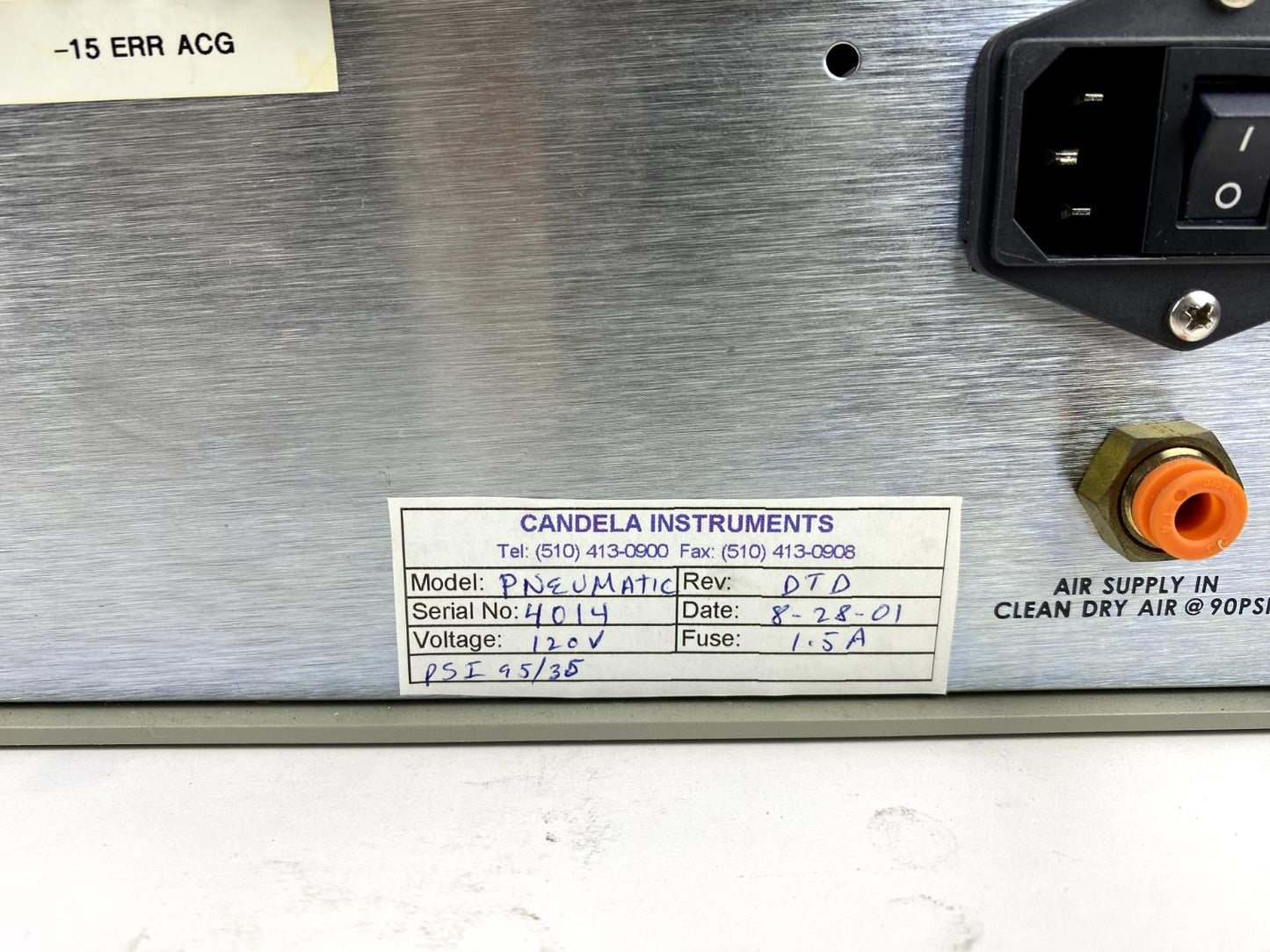 KLA Candela OSA-5100 Pneumatic Module – Semiconductor Equipment
