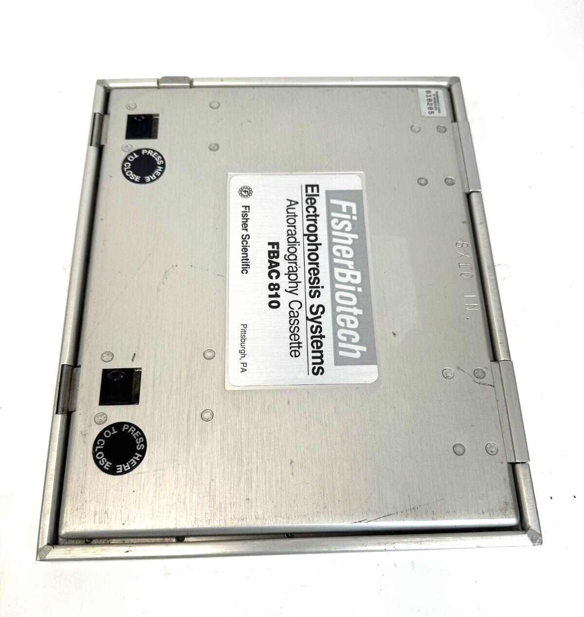 2x Fisher Scientific Autoradiography Cassette 8x10 – Electrophoresis Imaging