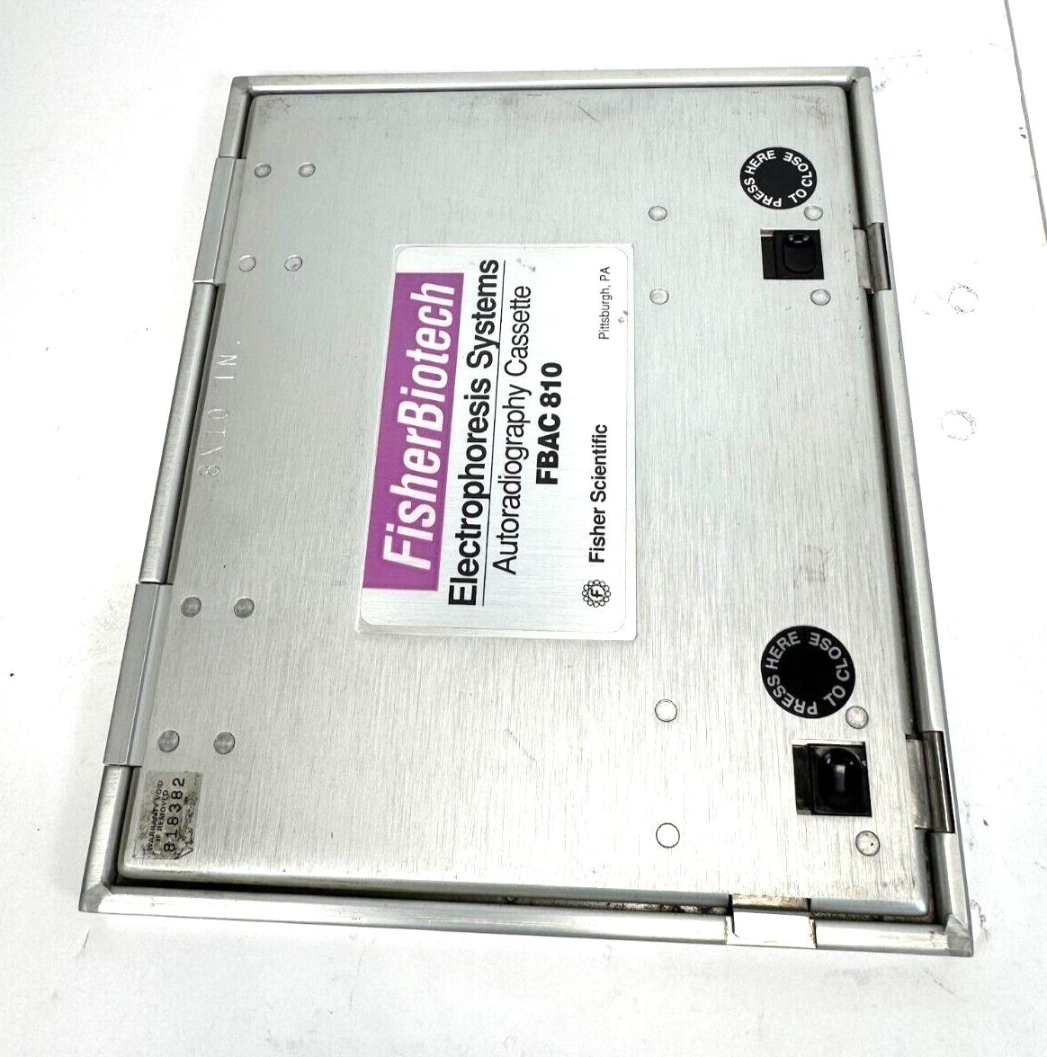 2x Fisher Scientific Autoradiography Cassette 8x10 – Electrophoresis Imaging