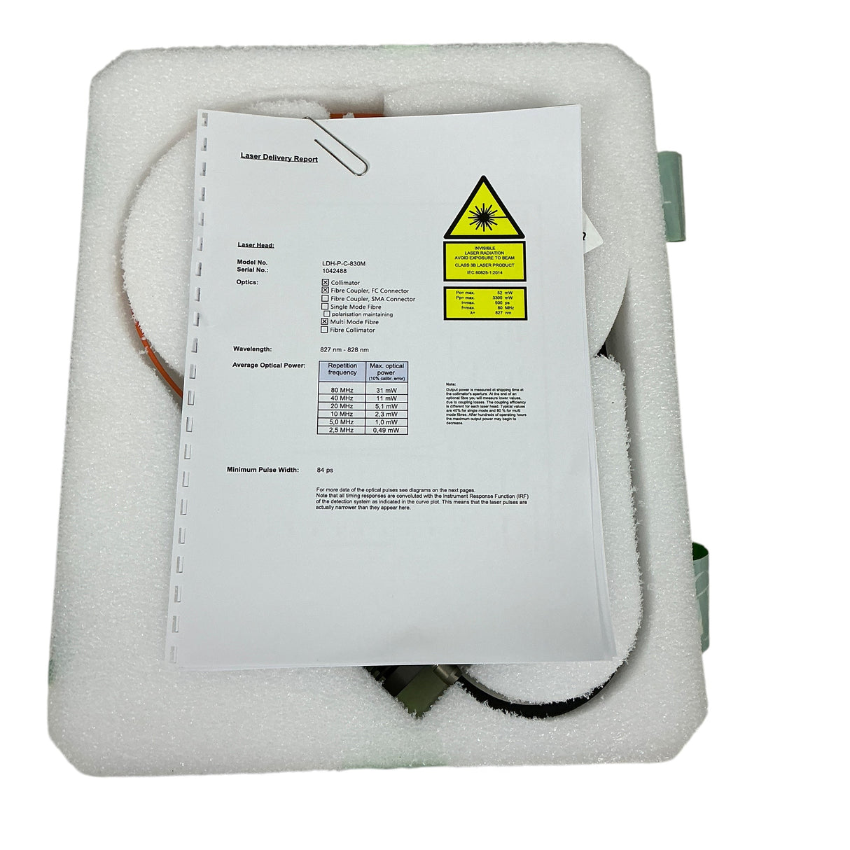 PicoQuant LDH-P-C-830M Picosecond Laser Diode Head - New Open Box
