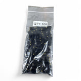 100 Pcs McMaster-Carr 91381A368 Brass-Tip Set Screws – 3/8"-24 x 5/8", Black-Oxide New