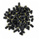 100 Pcs McMaster-Carr 91381A368 Brass-Tip Set Screws – 3/8"-24 x 5/8", Black-Oxide New