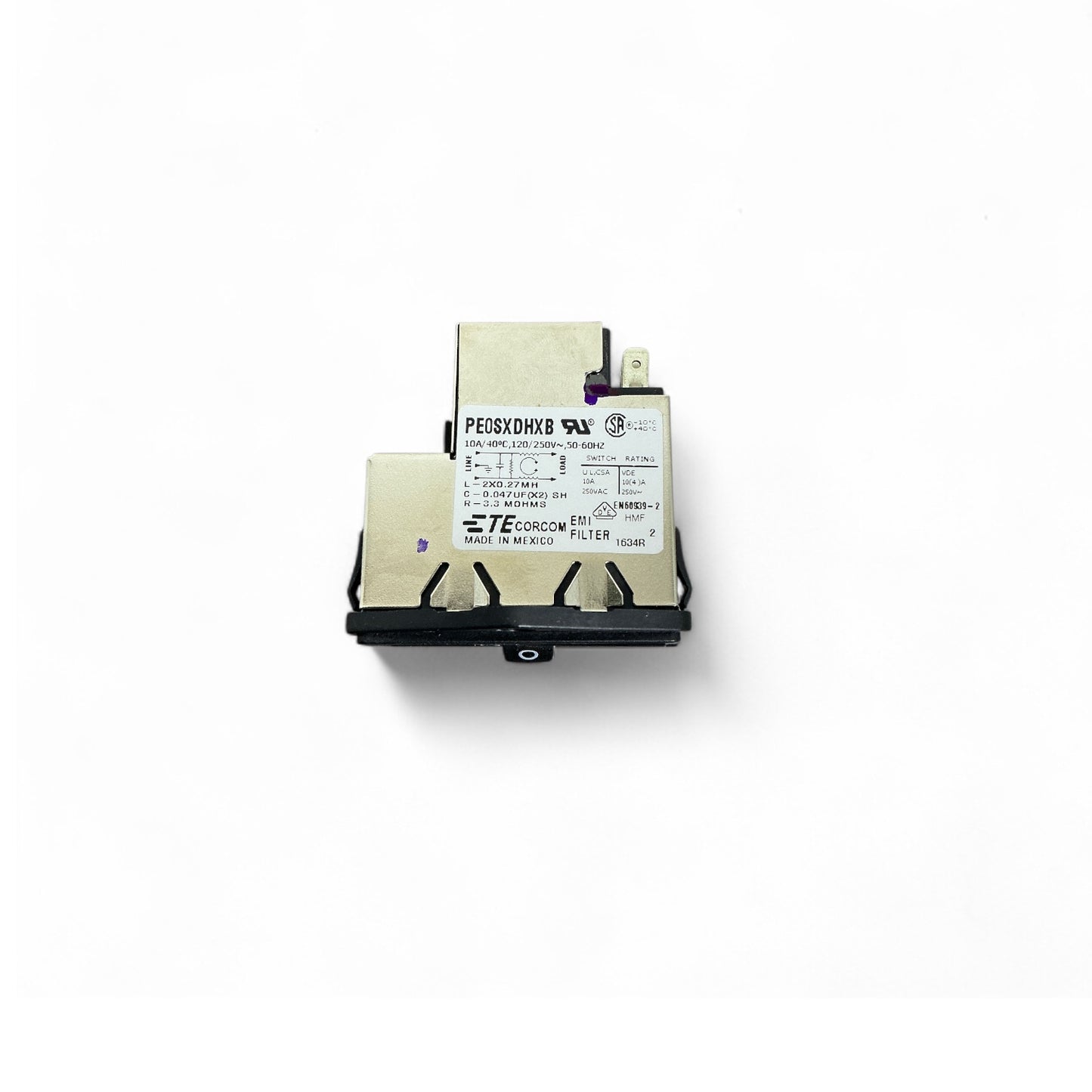 TE Connectivity Corcom PE0SXDHXB Power Entry Module - New