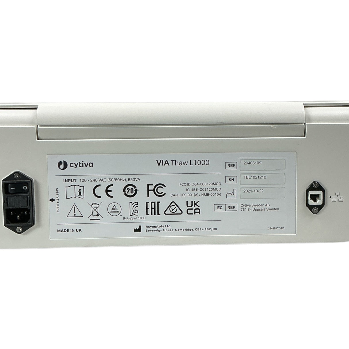 Cytiva VIA Thaw L1000 Cell Therapy Bag Thawing System