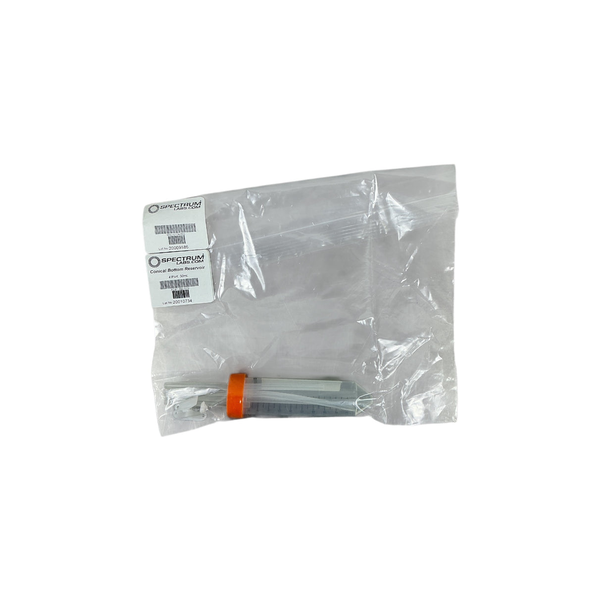 Spectrum Labs 4-Port 50mL Conical Reservoir ACBT-050-S1N Non-Irradiated