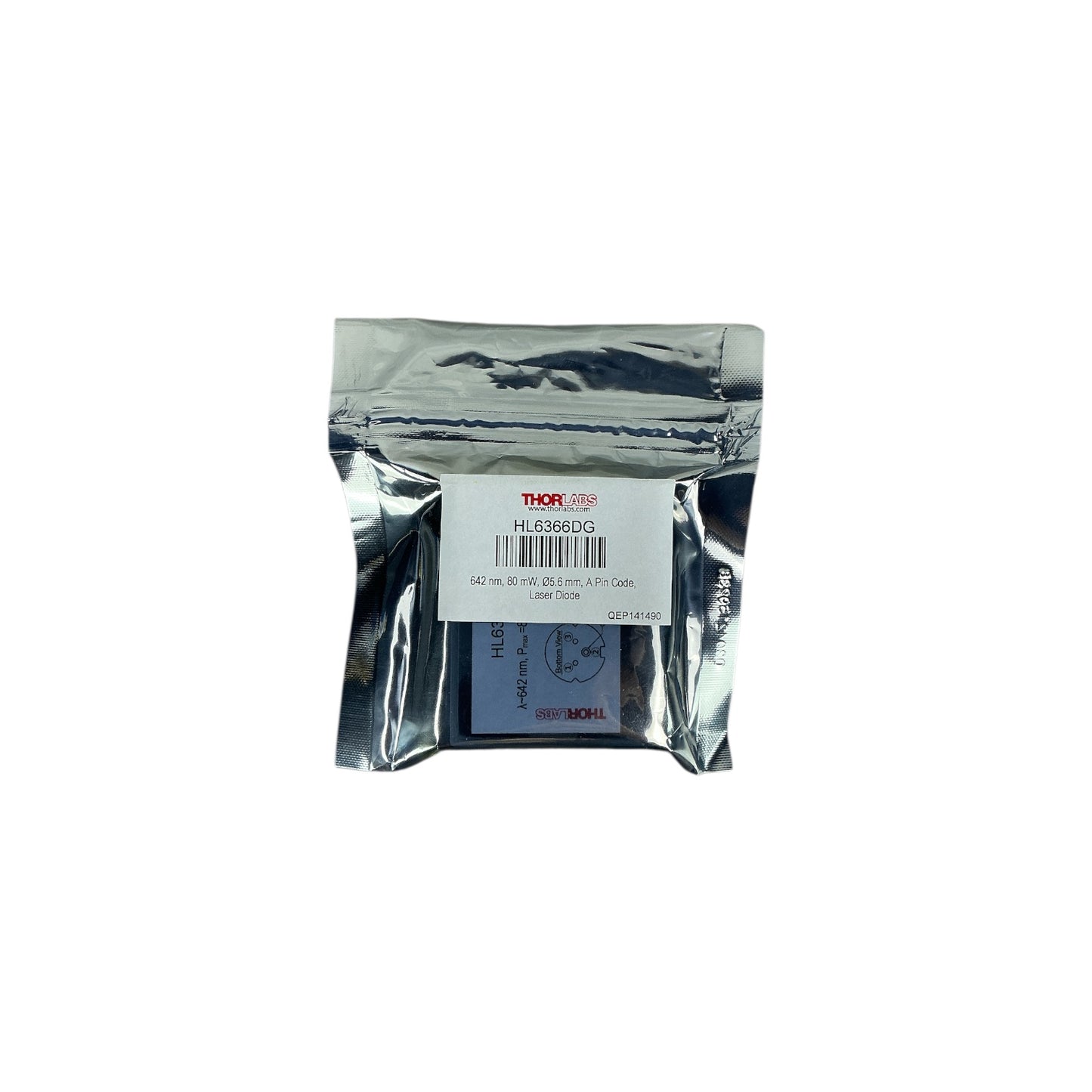 Thorlabs HL6366DG Laser Diode 642nm 80mW Ø5.6mm A Pin Code – New