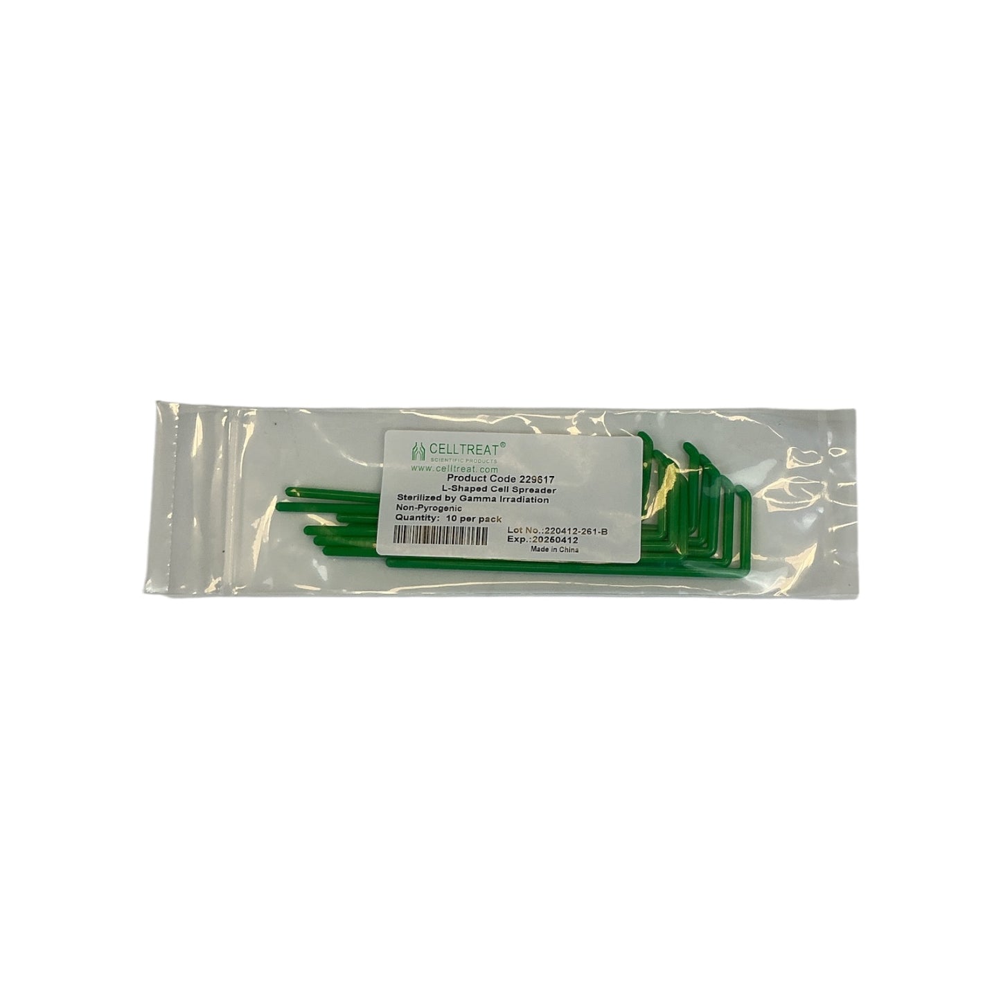 Celltreat L-Shaped Cell Spreader Sterile Green 170ct (Best Offer!)