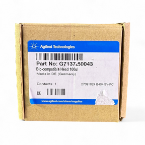 Agilent Bio-Compatible Head 100uL G7137-60043 Analytical Head - New Open Box - Image 1
