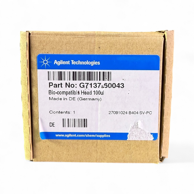 Agilent Bio-Compatible Head 100uL G7137-60043 Analytical Head - New Open Box - Image 1