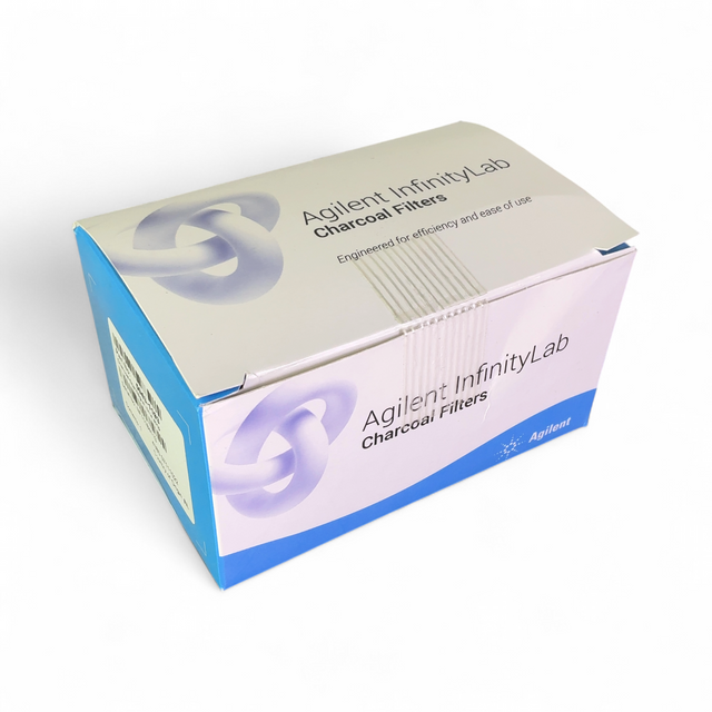 Agilent InfinityLab Stay Safe Charcoal Filter with Time Strip, 58g, GL14 Thread | Mr. Scientific - Image 1