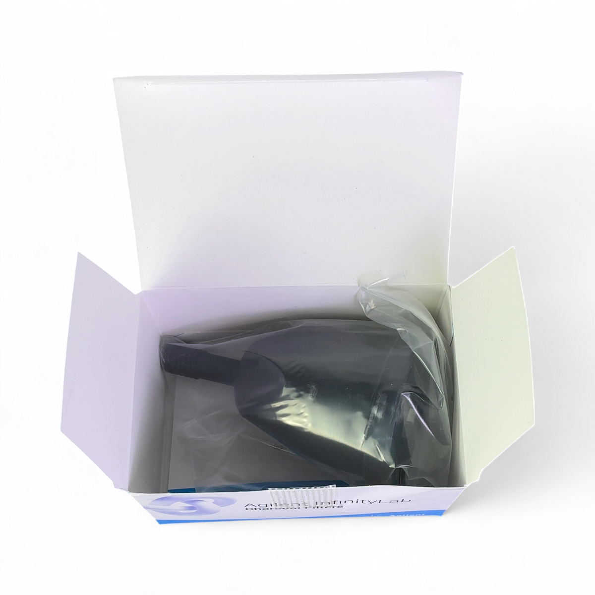 Agilent InfinityLab Stay Safe Charcoal Filter with Time Strip, 58g, GL14 Thread | Mr. Scientific - Image 2