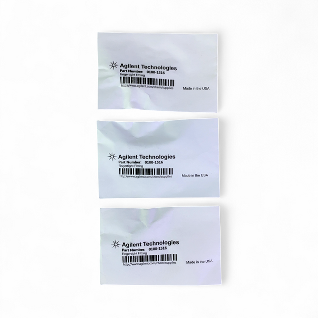 Agilent Technologies 0100-1516 Fingertight Fitting Lot of 3 (Best Offer!) | Order Direct and Save - Image 1