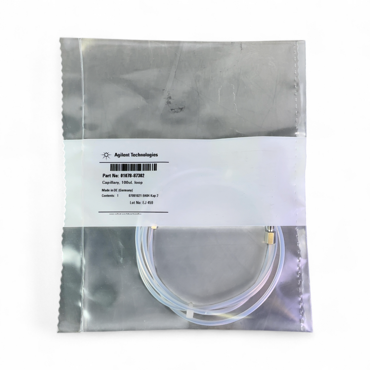 Agilent Technologies 01078-87302 100uL Capillary Loop NEW (Best Offer!) | Ships Fast from Mr. Scientific - Image 1