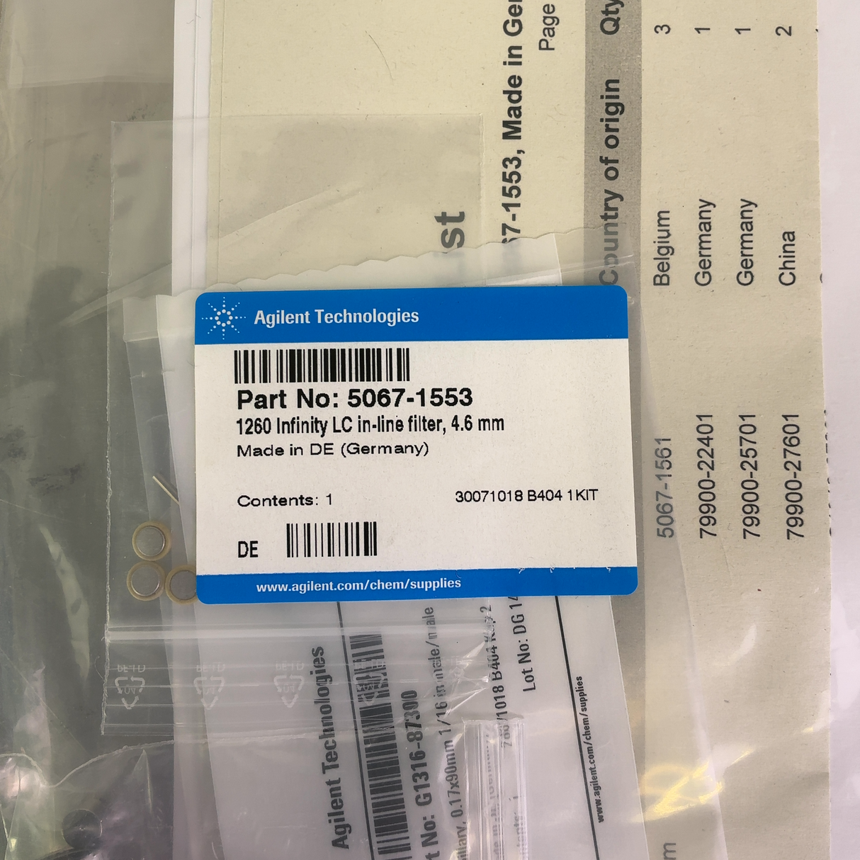 Agilent Technologies 5067-1553 1260 Infinity LC In-Line Filter 4.6mm NEW | Ships Fast from Mr. Scientific - Image 5
