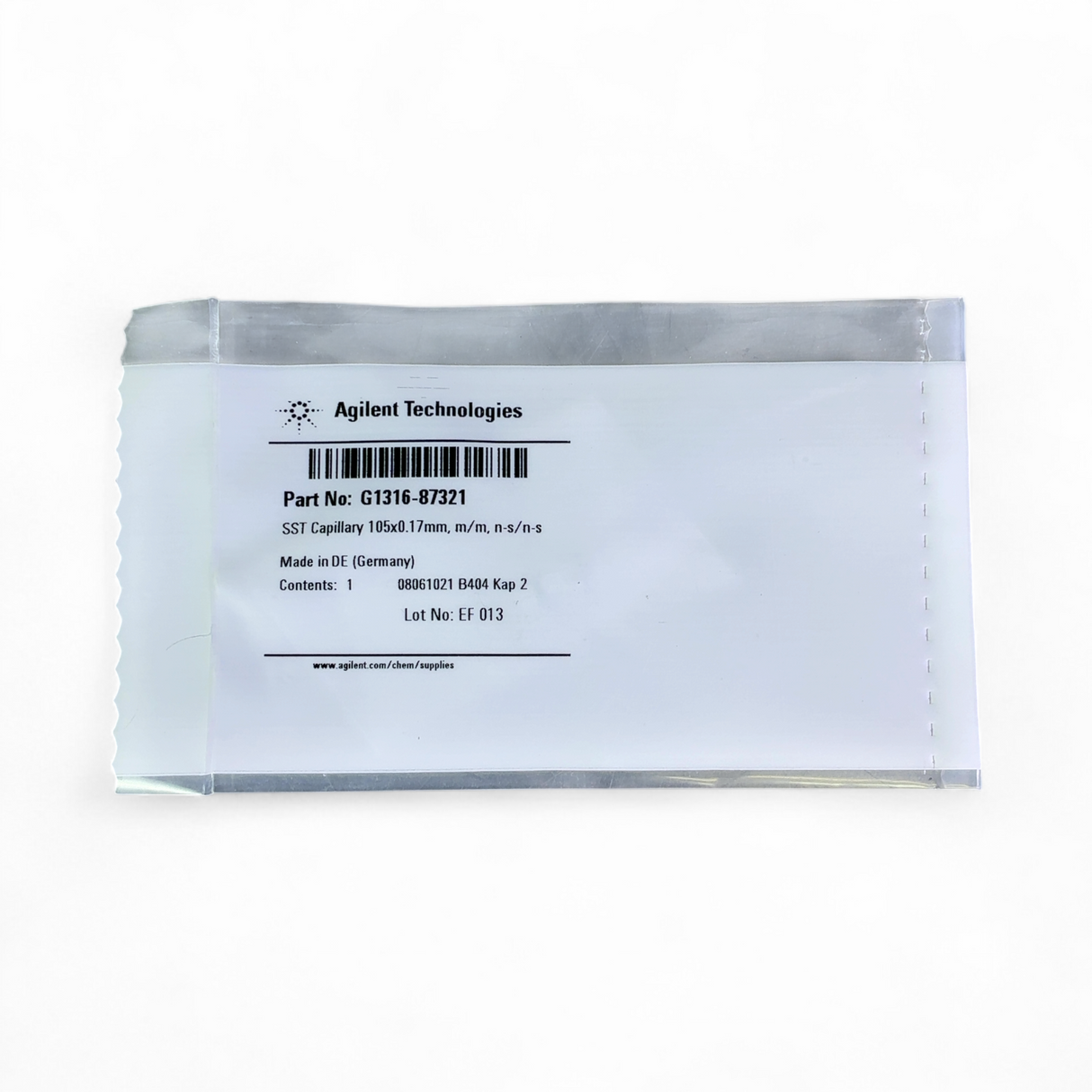 Agilent Technologies G1316-87321 SST Capillary 105 X 0.17mm M/M N-S/N-S | Order Direct and Save - Image 1