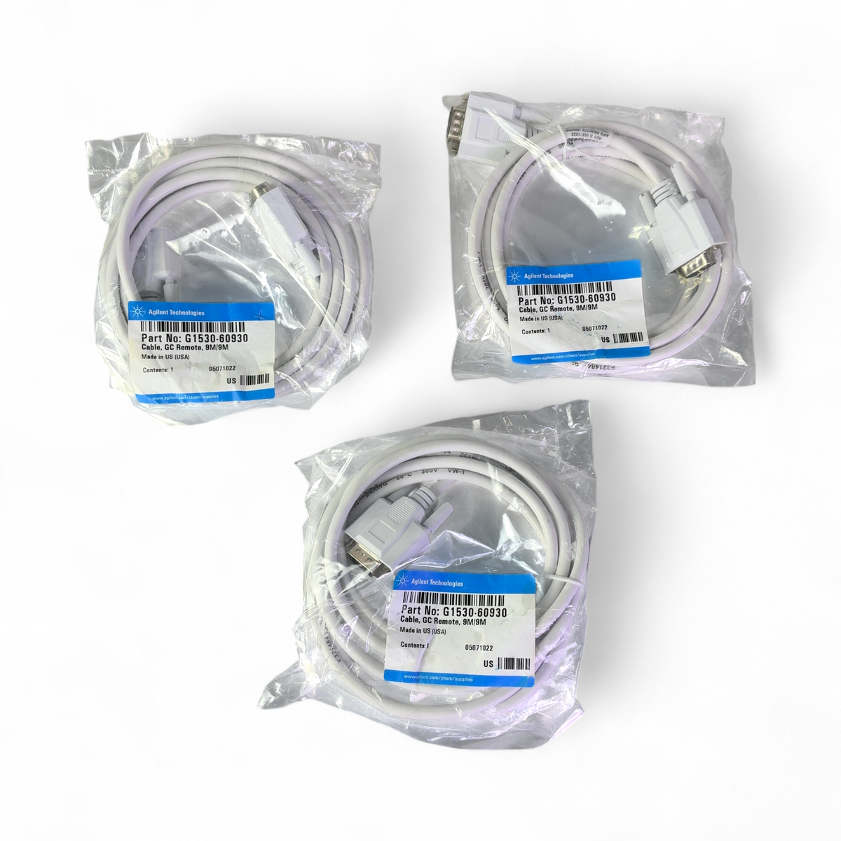 Agilent Technologies GC APG Remote Interface Cable 9M/9M G1530-60930 - 3x Units - Image 1