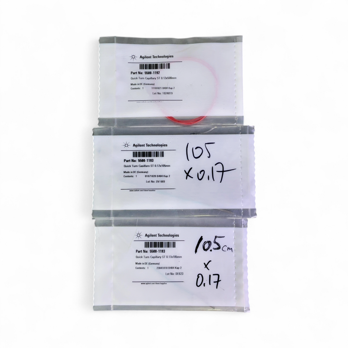 Agilent Technologies Quick Turn Capillary ST Lot 5500-1192 5500-1193 NEW | Mr. Scientific - Image 2