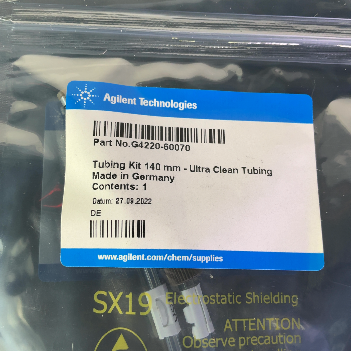 Agilent Technologies Tubing Kit Assemblies, 140 mm - 4x Ultra Clean, 5x Standard G4220-60070, G4220-60035 - Image 4