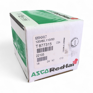 ASCO RedHat 2-Way Direct Acting Solenoid Valve 8263H240LT 120/60, 110/50 (BO!) | Safe & Secure Shipping