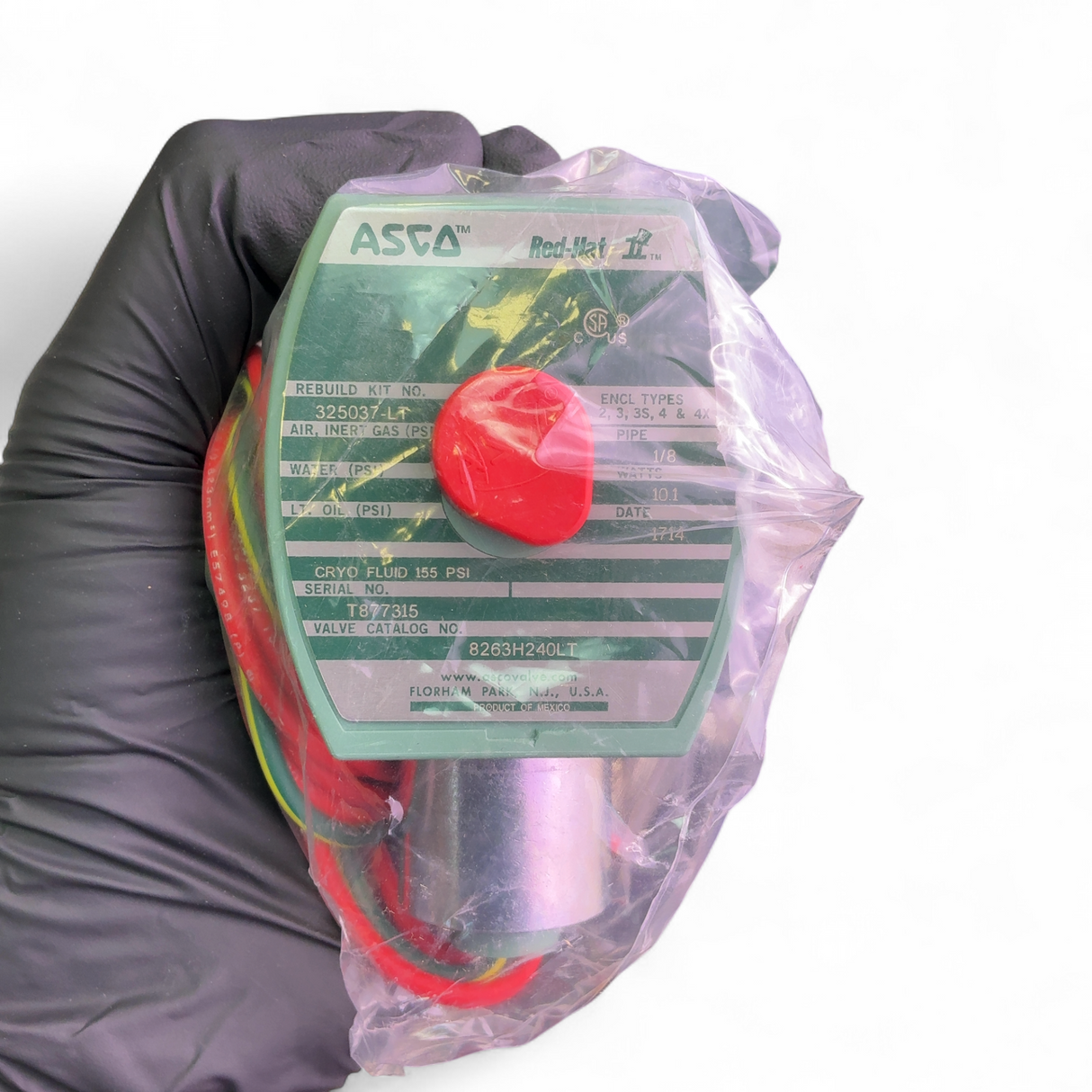 ASCO RedHat 2-Way Direct Acting Solenoid Valve 8263H240LT 120/60, 110/50 (BO!) | Safe & Secure Shipping - Image 5