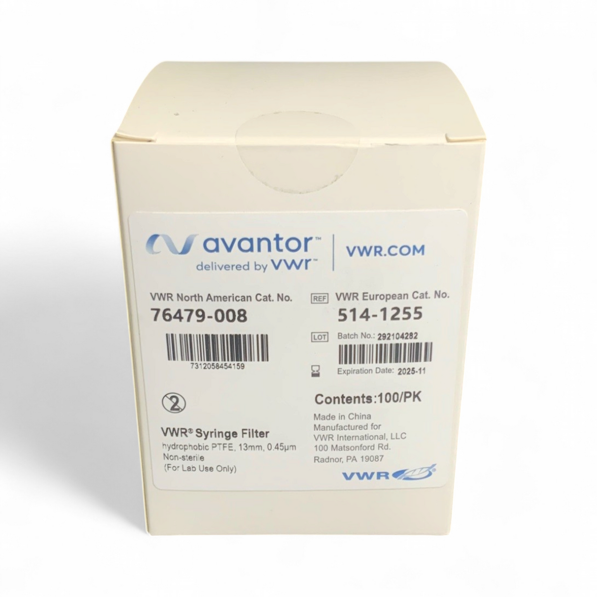 Avantor VWR Filters 76479-008 13mm 0.45µm 100/box - Image 2