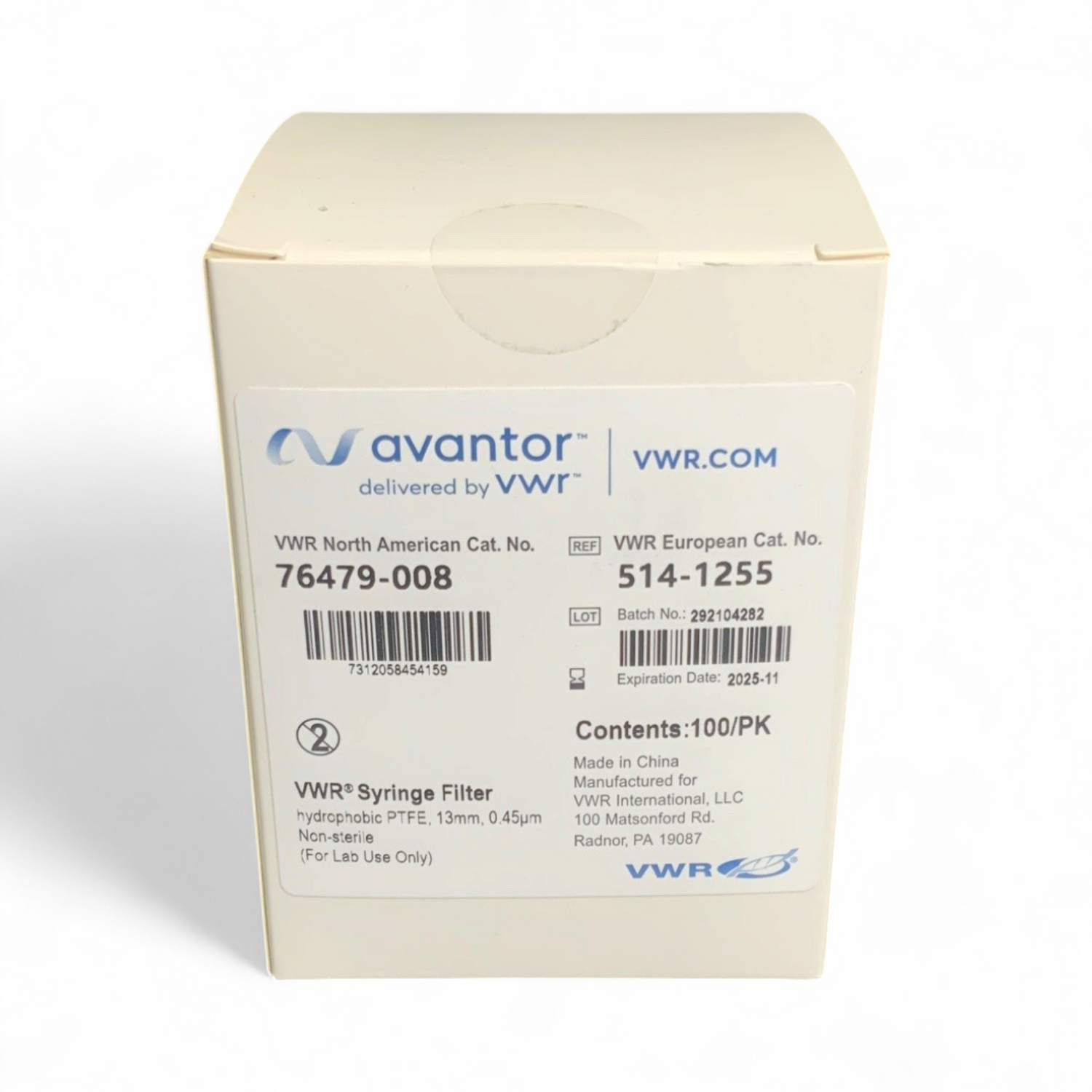 Avantor VWR Filters 76479-008 13mm 0.45µm 100/box - Image 2