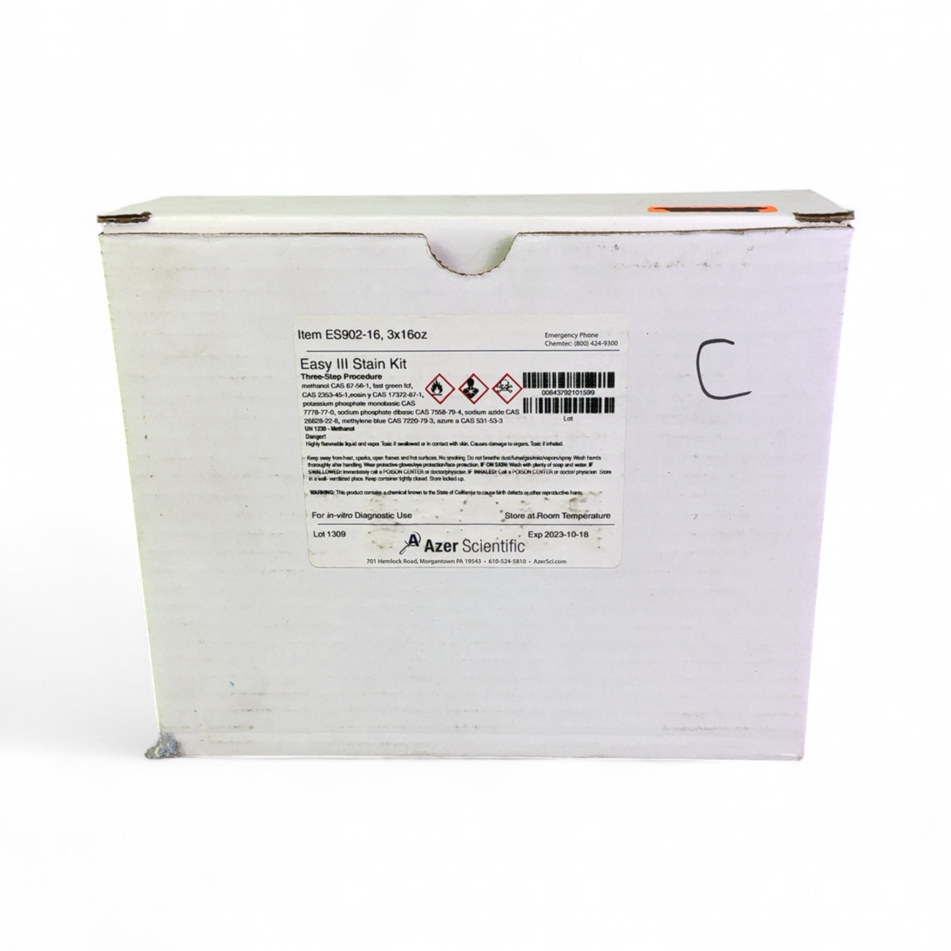 Azer Scientific Easy III Stain Kit Three Step Procedure ES902-16 -- Exp 2023-10-18 | Safe & Secure Shipping - Image 4